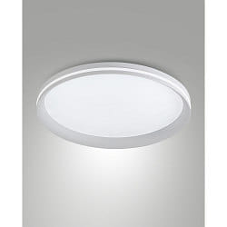 Plafondarmatuur ISY � 45CM CCT Switch, met sierring, met afstandhouder IP20, wit dimbaar