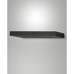 Wandarmatuur GUIA hoekig, slagvast, indirect IP20, zwart 