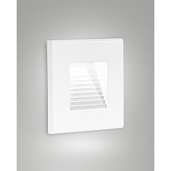 wall recessed luminaire SWAY square, indirect, switchable IP65, white 