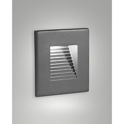 wall recessed luminaire SWAY square, indirect, switchable IP65