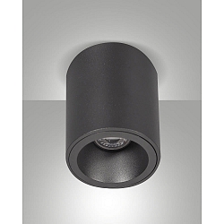 Opbouw armatuur GUAMO rond GU10 IP20, zwart dimbaar