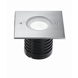 floor recessed luminaire WAKO 2 / 116X116MM square, passable, switchable IP67, stainless steel 