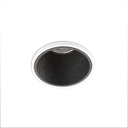Plafondinbouwarmatuur FOX LED IP20, zwart mat