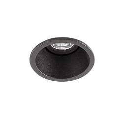 Plafondinbouwarmatuur FOX LED IP20, zwart mat