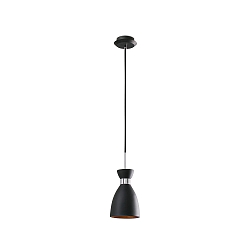 Pendelarmatuur RETRO E14 IP20, koper, zwart mat 