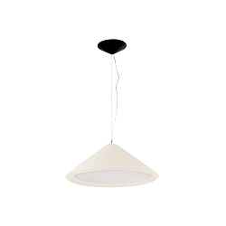 pendant luminaire SAIGON IN 3 flames E27 IP20, black matt, ivory 