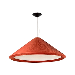 Pendelarmatuur SAIGON IN 4-vlams E27 IP20, zwart mat, terracotta 