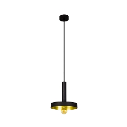 Pendelarmatuur WHIZZ E27 IP20, goud, zwart 