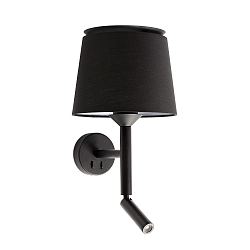 wall luminaire SAVOY E27 IP20, black 