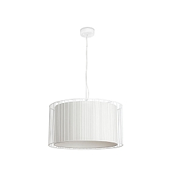 Pendelarmatuur LINDA E27 IP20, beige, wit mat 