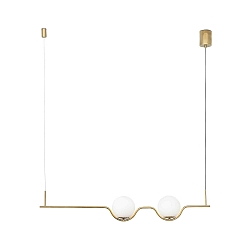 Pendelarmatuur LE VITA LED IP20, glanzend, goud 