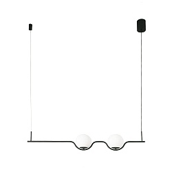 Pendelarmatuur LE VITA LED IP20, zwart mat 