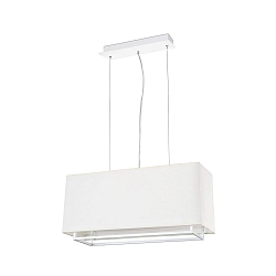 Pendelarmatuur VESPER 2-vlams E27 IP20, wit mat 