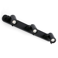 wall luminaire ORLEANS 3 flames GU10 IP20, black matt 