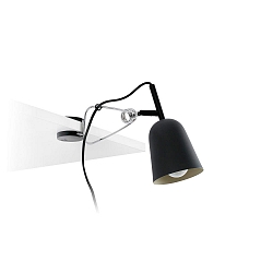 Klemarmatuur STUDIO E14 IP20, zwart mat 