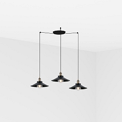 Pendelarmatuur MARLIN 3-vlams E27 IP20, antiek goud 