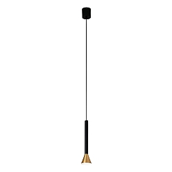 Pendelarmatuur DANKA LED IP20, goud, gesatineerd 