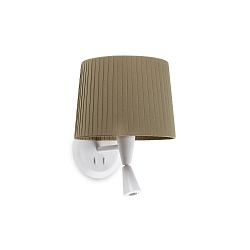 wall luminaire SAMBA E27 IP20, green, white matt 