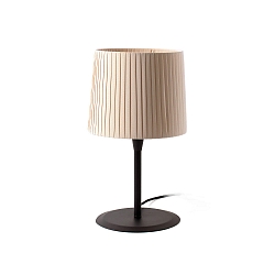 Tafelarmatuur SAMBA E27 IP20, beige, zwart mat 
