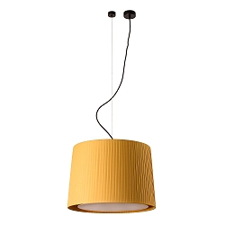 Pendelarmatuur SAMBA E27 IP20, geel, zwart mat 
