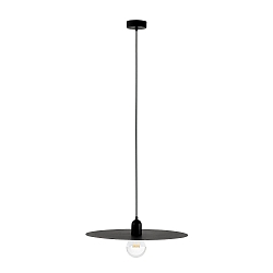 Pendelarmatuur PLAT E27 IP20, zwart mat 