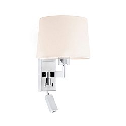 Wandarmatuur ARTIS E27 IP20, beige, chroom 