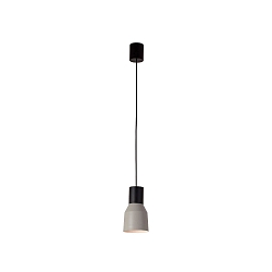 Pendelarmatuur KOMBO E27 IP20, grijs, zwart mat 