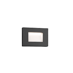 wall recessed luminaire SPARK square, impact resistant, indirect IP65