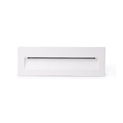 Wandinbouwarmatuur NAT down, hoekig, schakelbaar IP65, wit mat 