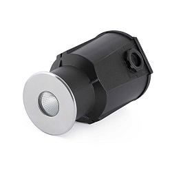 Vloerinbouwarmatuur TARO rond, stijf, begaanbaar IP67, rvs, gesatineerd 