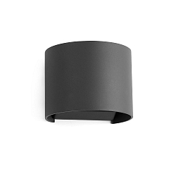 Wandarmatuur voor buitenshuis SUNSET 2-vlams LED IP54, donkergrijs 