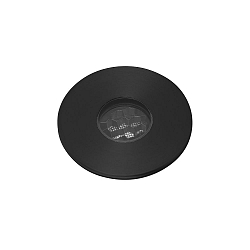 Vloerinbouwarmatuur GRUND 37 (INCL HONEYCOMB) 700MA rond, stijf, begaanbaar IP67, zwart, geanodiseerd dimbaar