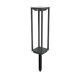 Vloerarmatuur SAURA LED IP54, donkergrijs 
