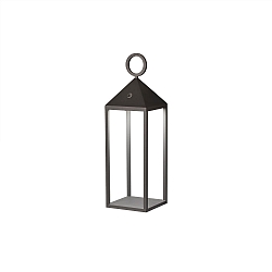 Lantaarn ARGUS LED IP54, donkergrijs 