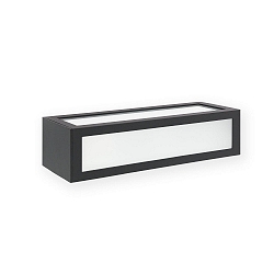 Wandarmatuur NATRON E27 IP54, donkergrijs 