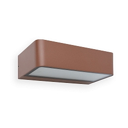 Wandarmatuur voor buitenshuis TAKUA LED IP65, roestbruin 