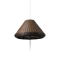 Pendelarmatuur SAIGON OUT E27 IP44, donkergrijs 