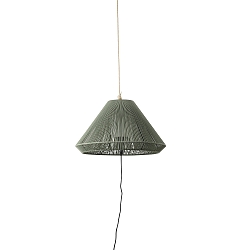 Pendelarmatuur voor buiten SAIGON OUT E27 IP44, donkergrijs, olijfgroen 