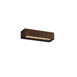 Wandarmatuur voor buitenshuis DORO 220 2-vlams LED IP65, roestbruin 