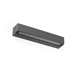 Wandarmatuur voor buitenshuis DORO 380 2-vlams LED IP65, donkergrijs 