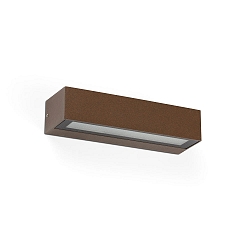 Wandarmatuur voor buitenshuis LAKO LED IP65, roestbruin 