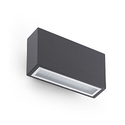 Wandarmatuur voor buitenshuis TANE 2-vlams LED IP44, donkergrijs 