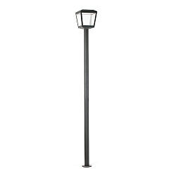 Vloerarmatuur PLAZA LED IP54, donkergrijs 