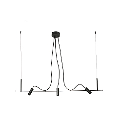 Pendelarmatuur CLAP LED IP65, zwart 