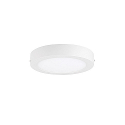LED Downlight, round, 18W, 3000K, 1500lm, IP20, opal, DALI dimmable, white