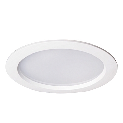LED Recessed Downlight, 12W, 3000K, 1100lm, round, IP54, white
