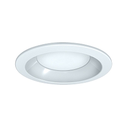 LED Recessed Downlight, round, 19W, 3000K, 1900lm, IP44, opal, white