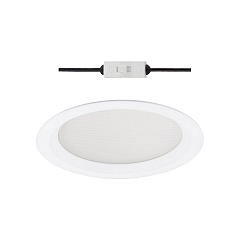 LED Recessed Downlight round, 30W, 2700K, 3200lm, IP44, UGR < 19, DALI dimmable, white