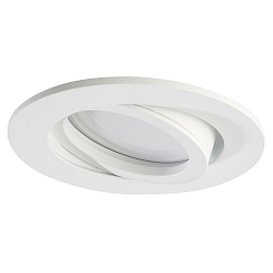 LED Recessed Downlight, GU10, 7W, 4000K, 600lm, IP20, swivelling, chrome