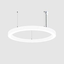 Pendelarmatuur � 80CM CCT Switch, direct, UGR < 19, multipower, ring vorm IP40, wit 